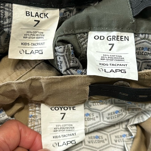 Bundle of LA Police Gear Kids’ Urban Ops Cargo Tactical Pants, Size 7 - Picture 9 of 12